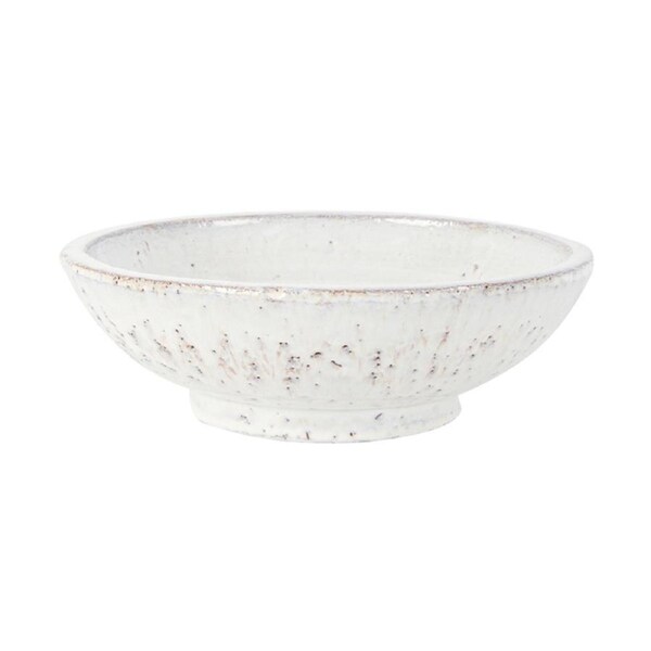 Maine & Crawford Daliah 23x8cm Terracotta Bowl Round Home Decor Storage White