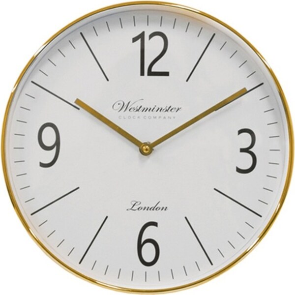 Maine & Crawford 29.5x5cm Barnet Metal Wall Clock Analogue Hanging Assorted