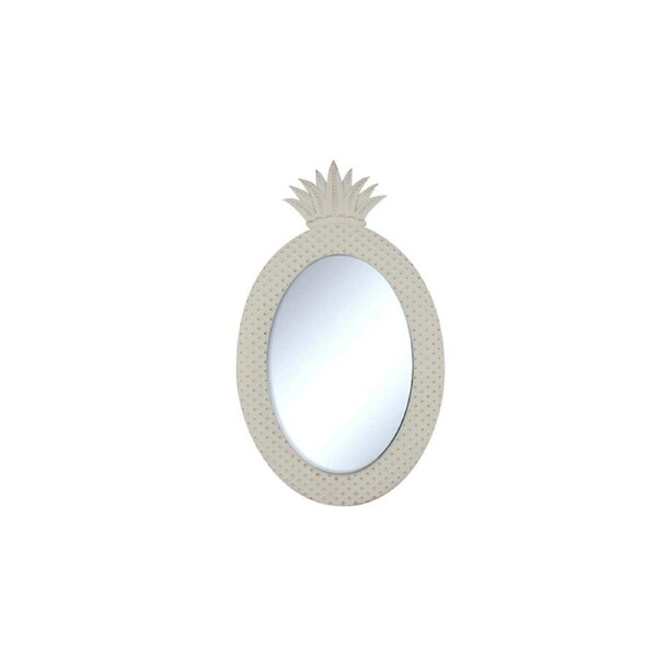 Maine & Crawford Hattie 50x30cm Pineapple Wall Mirror Hanging Home Decor White