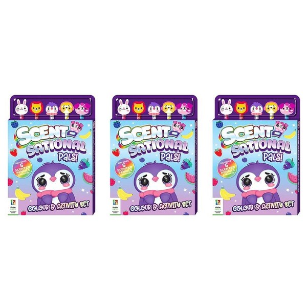 3x Kaleidoscope Scentsational Pals Colour & Activity Book Kids/Childrens 3y+