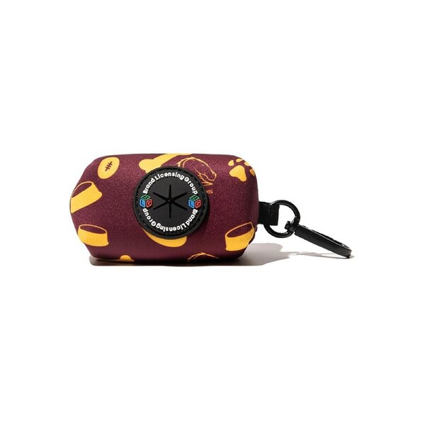 NRL Brisbane Broncos Pet Poop Bag Holder Dog Poo Waste Storage Pouch Dispenser