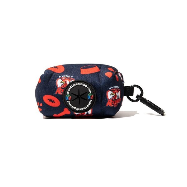 NRL Sydney Roosters Pet Poop Bag Holder Dog Poo Waste Storage Pouch Dispenser