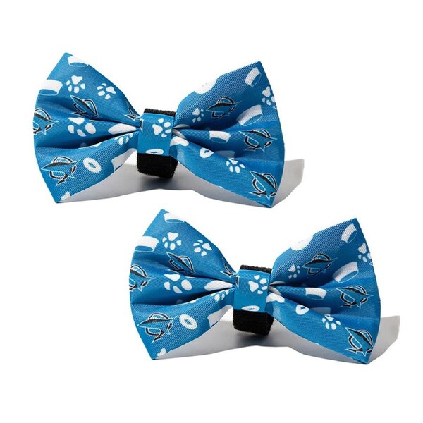 2x NRL Cronulla Sharks Pet Bowtie Dog Necktie Ribbon Collar Accessory One Size