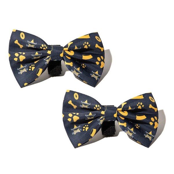2x NRL North Queensland Cowboys Pet Bowtie Dog Necktie Ribbon Accessory One Size
