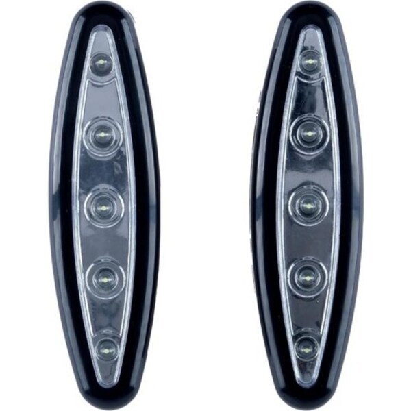 Ozoffer Illuminex Battery Operated Push Light with Adhesive Backing 5 LED 2pk