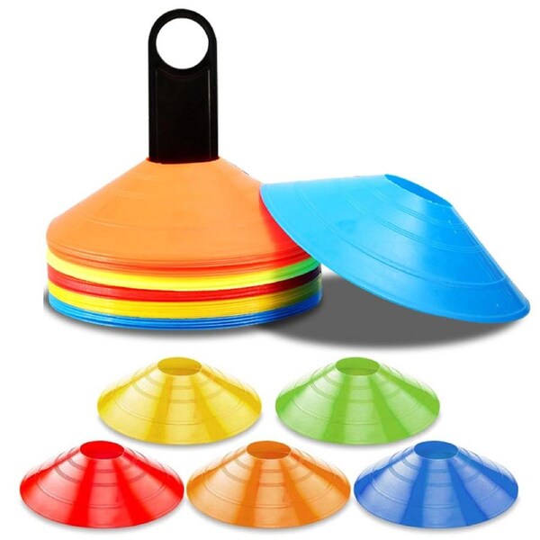 Vivva SPORTS TRAINING DISCS MARKERS CONES SOCCER AFL EXERCISE PERSONAL FITNESS 4 Choices 60 PCS/Set