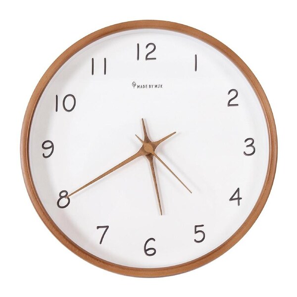 10" Clock Wooden Modern Wall Art