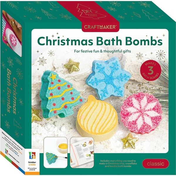 Craft Maker Christmas Bath Bombs Craft Activity Kit DIY Art Hobby Project