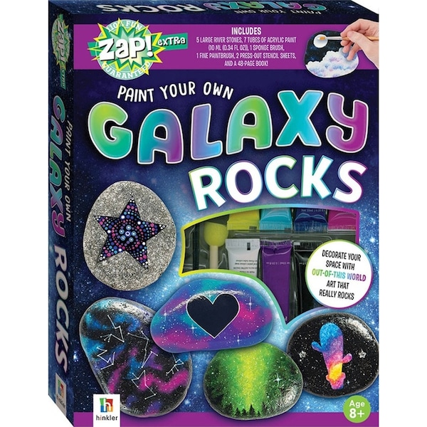 Zap! Extra Extra Paint Your Own Galaxy Rocks Craft Activity Kit Project 6y+
