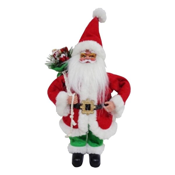 Colours Of Christmas 43cm Real Santa Ornament Xmas Party Celebration Home Decor