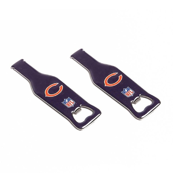 2x NFL Chicago Bears Bottle Opener 10cm Magnetic Beer/Soda Cap Remover Bar Tool