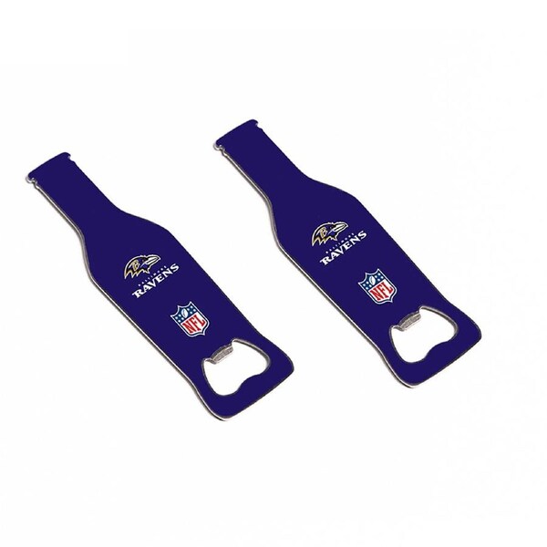 2x NFL Baltimore Ravens Bottle Opener 10cm Magnetic Beer/Soda Cap Remover Tool