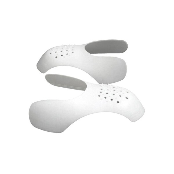 (40-45 L) Shoe Anti Crease Protector Force Fields Sneaker Guard Decreaser Shield - 2 Colours White