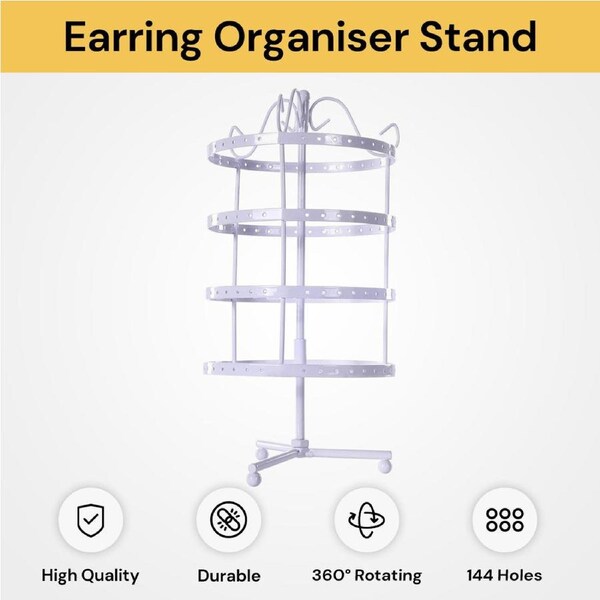 4 Tier Rotating Earring Organiser Stand