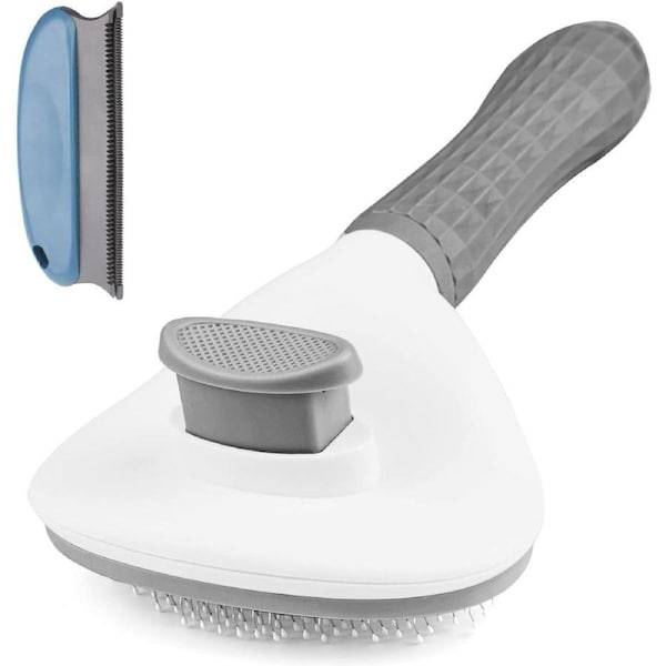 Aumuca Self-Cleaning Cat Brush for Long or Short Hair - Effective Grooming and Shedding Tool