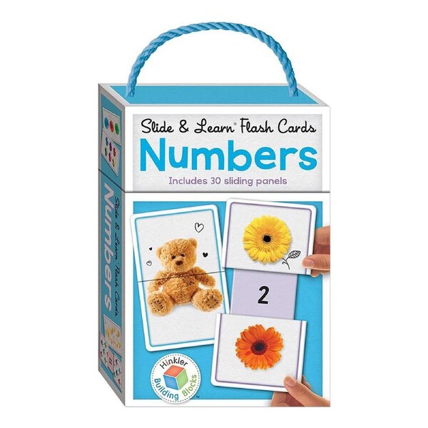 Building Blocks Slide & Learn Educational Flashcards Numbers Learning 0y+