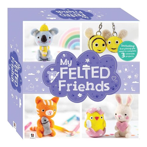 Craft Maker My Felted Friends: Needle Felting Craft Activity Kit Project 12y+