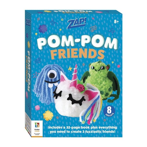 Zap! Extra Pom-Pom Friends Art And Craft Activity Kit Childrens Project 8y+