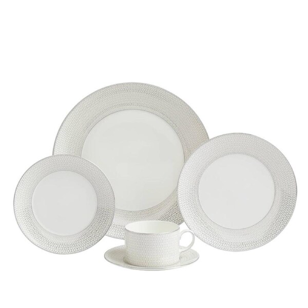 Wedgwood Gio Platinum 5pc Dinner - Set of 5