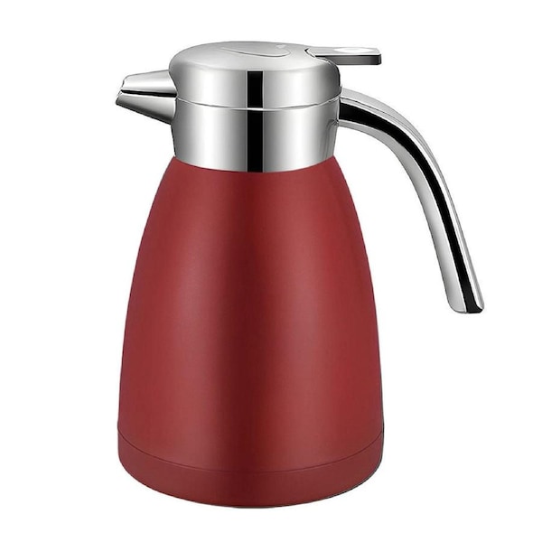 SOGA 1.8L Stainless Steel Water Bottle Insulated Vacuum Flask Coffee Jug Thermal Red