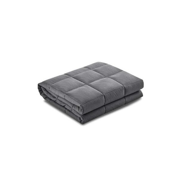 Weighted Blanket Adult 5KG Heavy Gravity Blankets Microfibre Cover Calming Relax Anxiety Relief Grey
