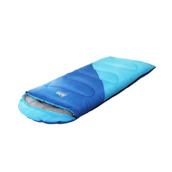 Sleeping Bag Bags Kids 172cm Camping Hiking Thermal Blue
