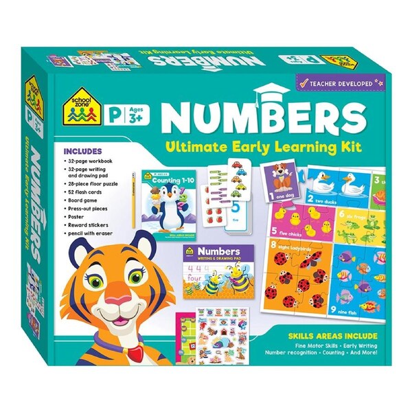 School Zone Numbers Ultimate Educational Learning Kit Kids Activity 3y+