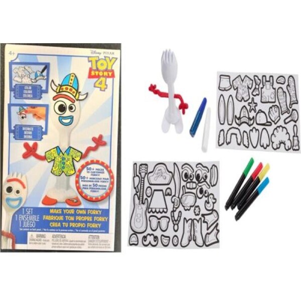 Toy Story 4 Craft Creativity Art Set Make Your Own Utensil Forky Ages 4+ Toy