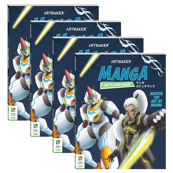 4x Art Maker Manga Sketching Book Adult Activity Book Craft Entertainment