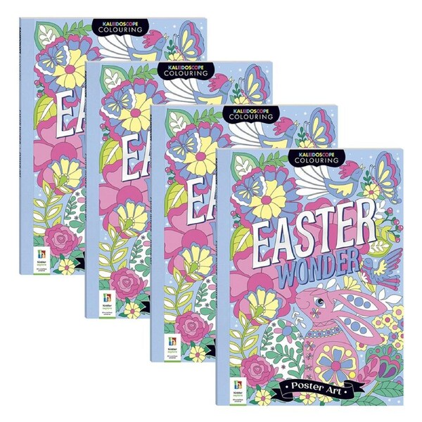 4x Kaleidoscope Poster Art Easter Wonder Childrens Book Craft Activity 8y+