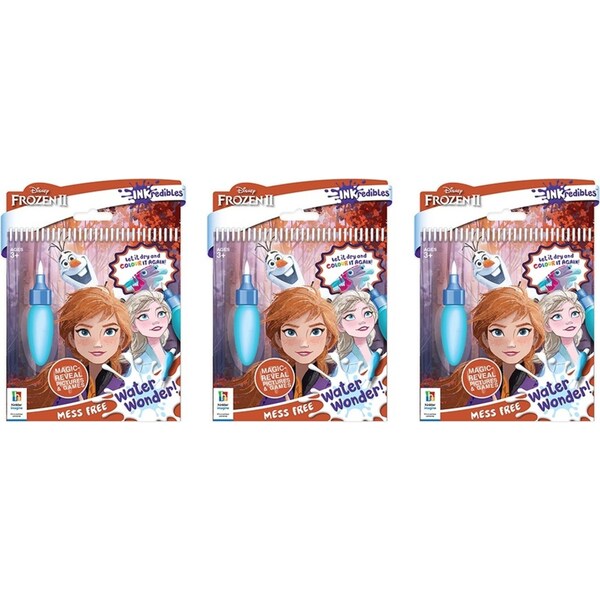 3x Inkredibles Frozen 2 Water Wonder Colouring Activity Kit Mess-Free Art 3y+