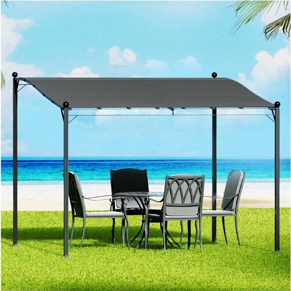3m Gazebo InstaHut Marquee Iron Art Outdoor Event Wedding Tent Camping Party Shade Canopy Grey