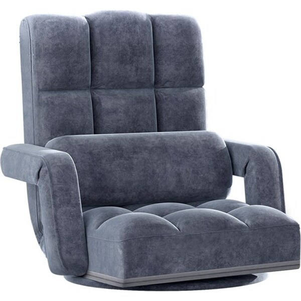 Floor Sofa Bed Lounge Chair Recliner Chaise Chair Swivel Charcoal
