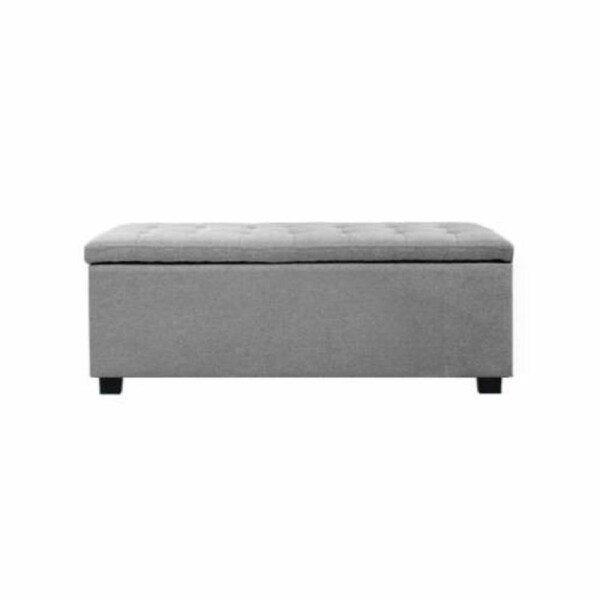 Large Fabric Storage Ottoman Bed Foot Stool Bench