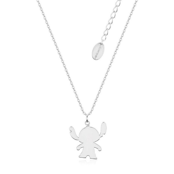 Couture Kingdom - Disney - Lilo & Stitch Silhouette Necklace Silver
