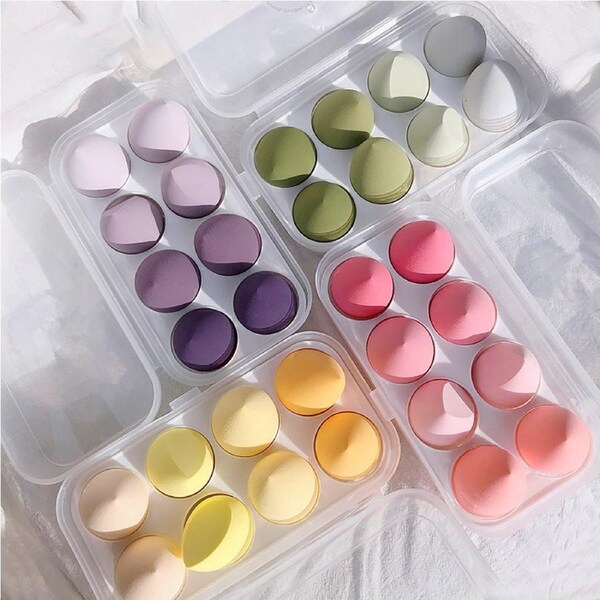 Set of 4 Pack Value Makeup Foundation Blender Sponge Puff Cosmetic Beauty Eggs