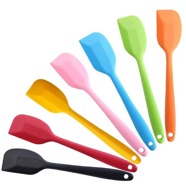 7pcs Kitchen Cream Butter Cake Spatula Mixing Batter Scraper Baking Tool
