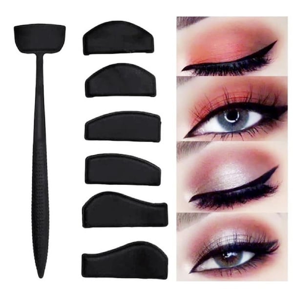 2 Set 6 In 1 Professional Eyeshadow Stencils For Eyes Easy Makeup Eyeshadow Kit