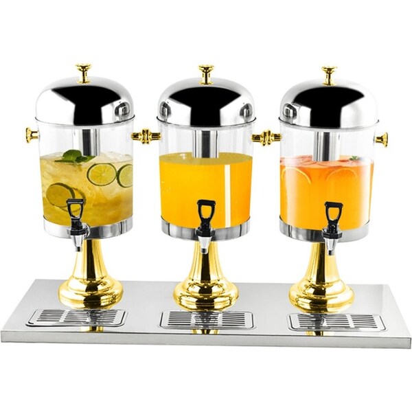 SOGA Triple Head 24L Stainless Steel Beverage Dispenser