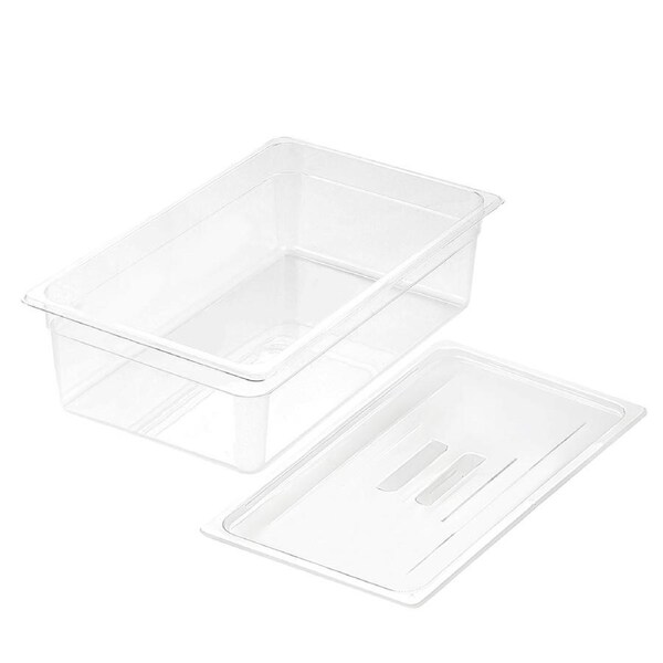 SOGA 150mm Clear Gastronorm GN Pan 1/1 Food Storage with Lid