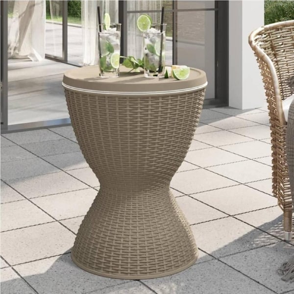 Outdoor Esky Table Patio Garden Cooler Ice Box Cocktail Party Bistro 40 Cans