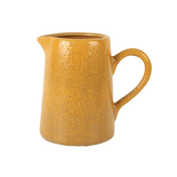 Maine & Crawford Naomi 19x18cm Ceramic Jug w/ Handle Decorative Piece Mustard