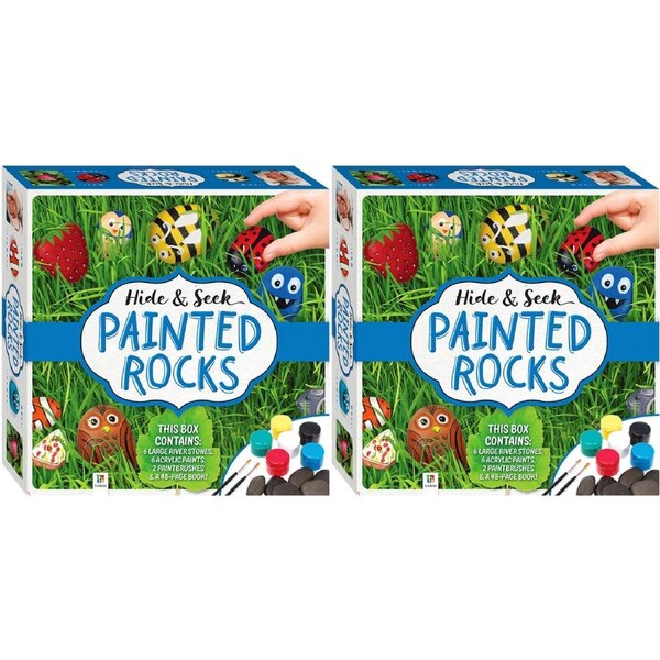 2x Craft Maker Hide and Seek Painted Rocks Craft Activity Kit DIY Hobby Project