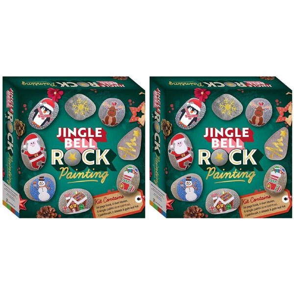 2x Craft Maker Jingle Bell Rock Painting Craft Activity Kit DIY Hobby Project