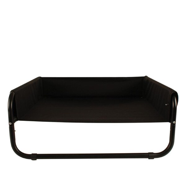 Pro Pet Care 56cm Elevated Sleeping Raised Dog Bed Hammock w/ Walled Edge Black