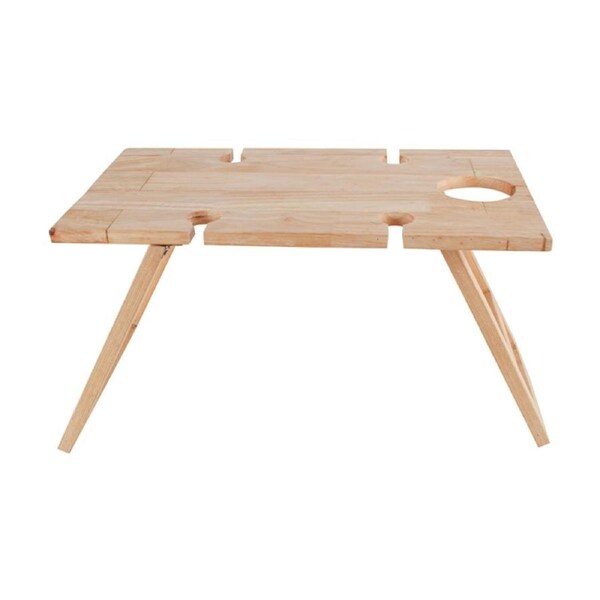 Maine & Crawford Tulum 4-Person Foldable 50x30cm Portable Picnic Table Natural