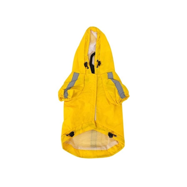 Pro Pet Care 22x44cm Warm Dog Jacket Fluro Sweater Clothes Hoodie Coat Yellow