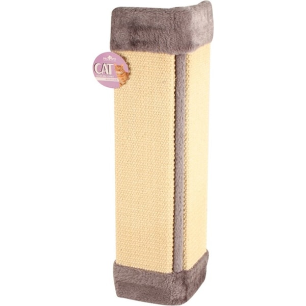 Pro Pet Care 49x23cm Scratching Corner Cat Furniture Scratcher Toy Beige/Grey