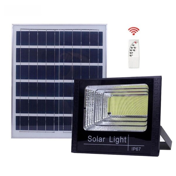 200W LED Solar Light Street Flood Sensor Remote Outdoor Garden Security Lamp