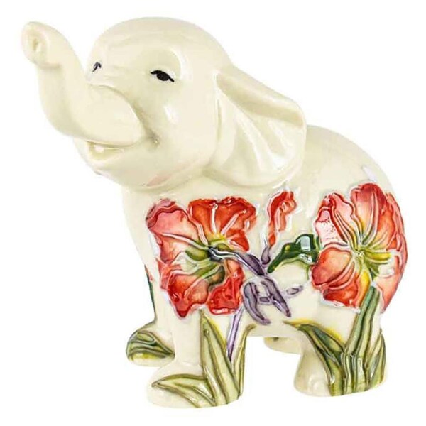 Old Tupton Ware Gladiolus Elephant 2 Home Decor Decorative Statue Ornament
